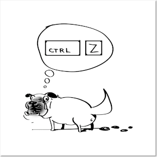 Ctrl-Z-Pug Posters and Art